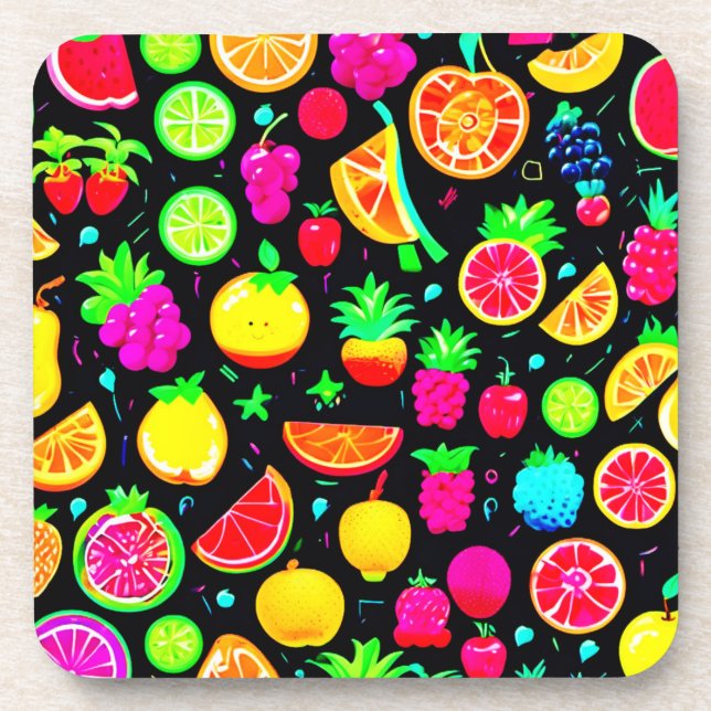 Dessous-de-verre Fruity Mosaic Design Delft (Devant)