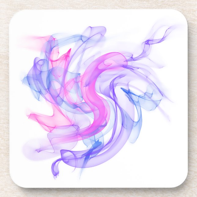 Dessous-de-verre Fumée Abstraite sur l'eau (Devant)