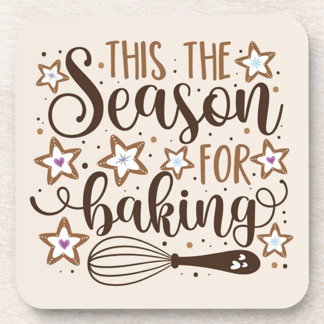 Dessous-de-verre Fun 'Tis Season for Baking Design (Devant)