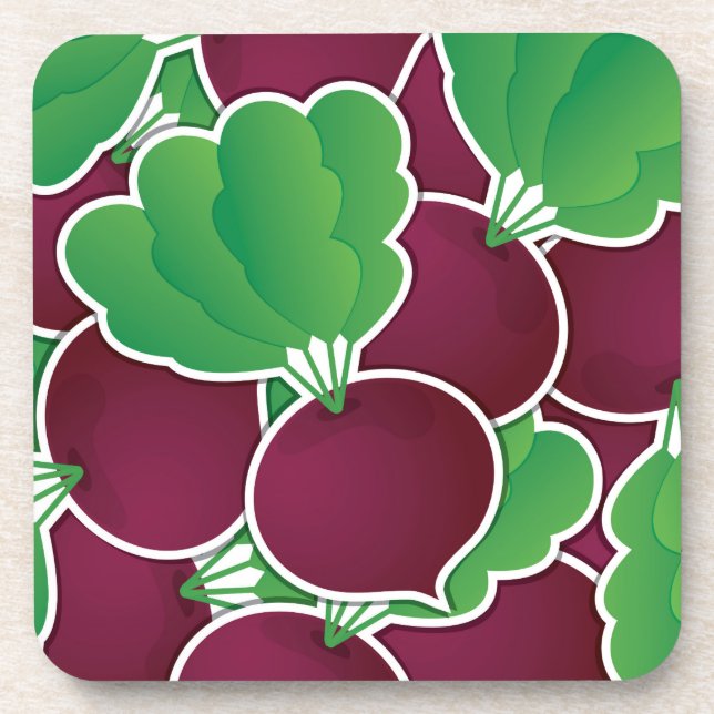 Dessous-de-verre Funky beet (Devant)