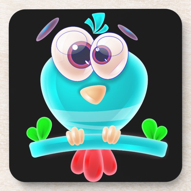 Dessous-de-verre Funky Birdie Chill Coaster (Devant)