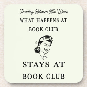 Dessous-de-verre Funny Personalized Book Club
