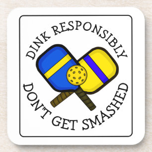 Dessous-de-verre Funny Pickleball Pun Ne pas se faire écraser