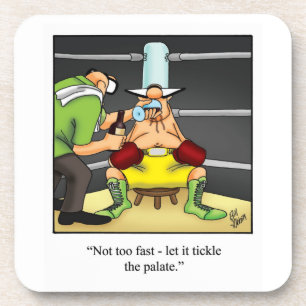 Dessous-de-verre Funny Wine Humor Coaster Set