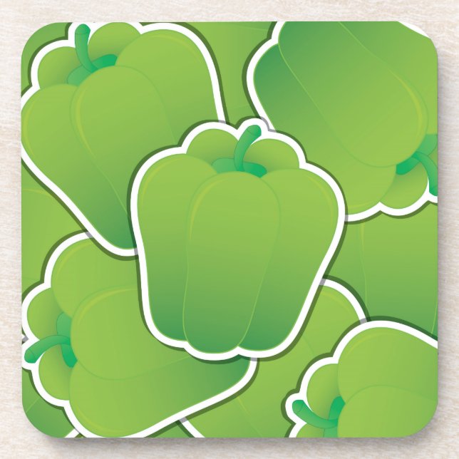 Dessous-de-verre Funy green pepper (Devant)