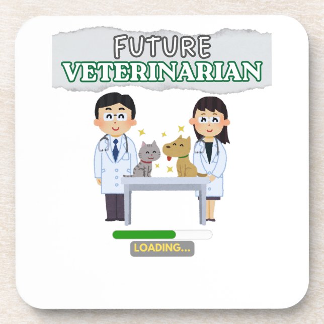 Dessous-de-verre Future Veterinarian Loading – Vet Student Design (Devant)