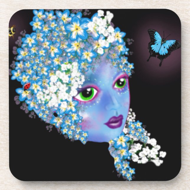 Dessous-de-verre GAIA Mother Earth imaginaire païen Art par LeahG (Devant)