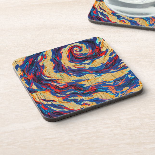 Dessous-de-verre Galaxie spirale violette (Côté gauche)