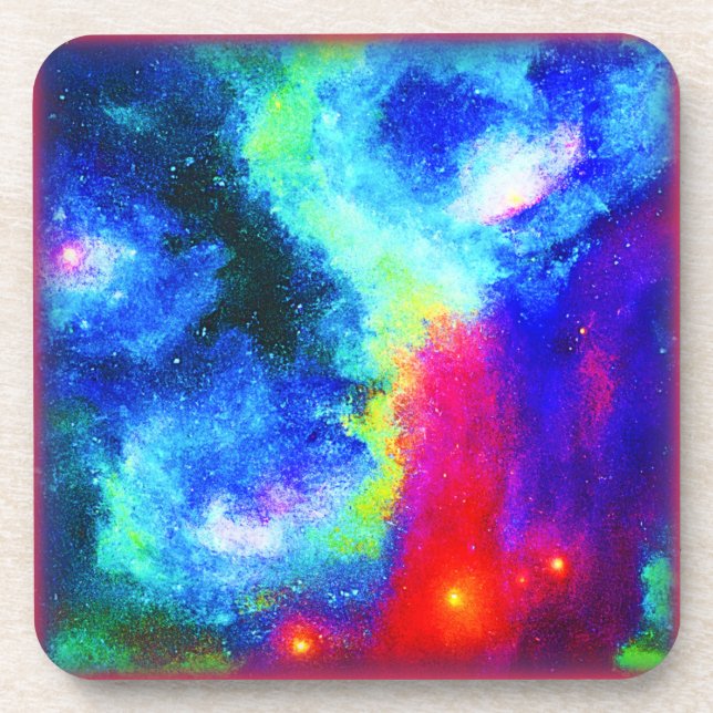 Dessous-de-verre Galaxy Nebula Design. Commandez dès maintenant  (Devant)