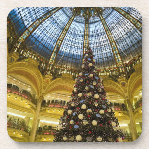 Dessous-de-verre Galeries La Fayette at Christmas, Paris, France