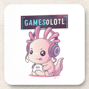 Dessous-de-verre Gamesolotl - Axolotl Joueur