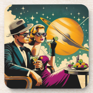 Dessous-de-verre Gangster Party de Las Vegas à l'ère spatiale