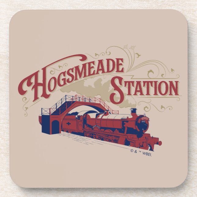 Dessous-de-verre Gare de HOGSMEADE Graphique Vintage (Devant)