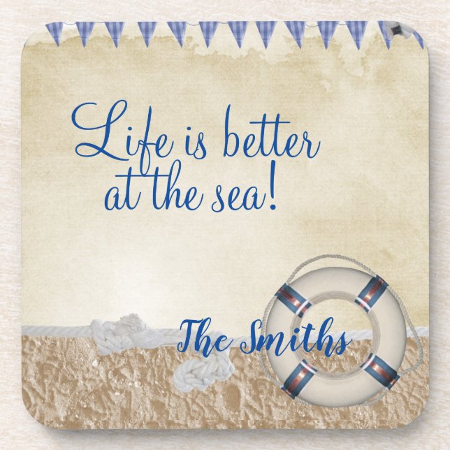 Dessous-de-verre Gareautrain sur le sable (Devant)