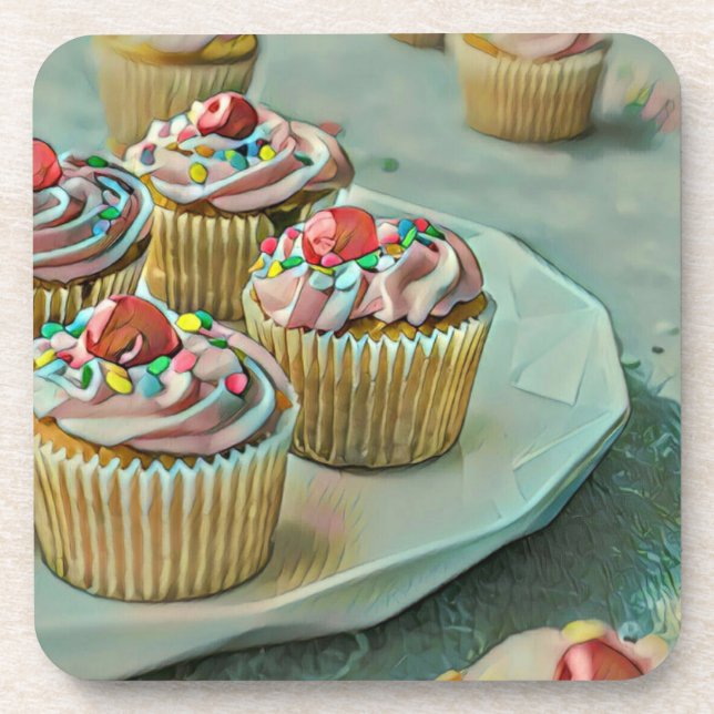 Dessous-de-verre Gâteau à la crème glacée (Devant)