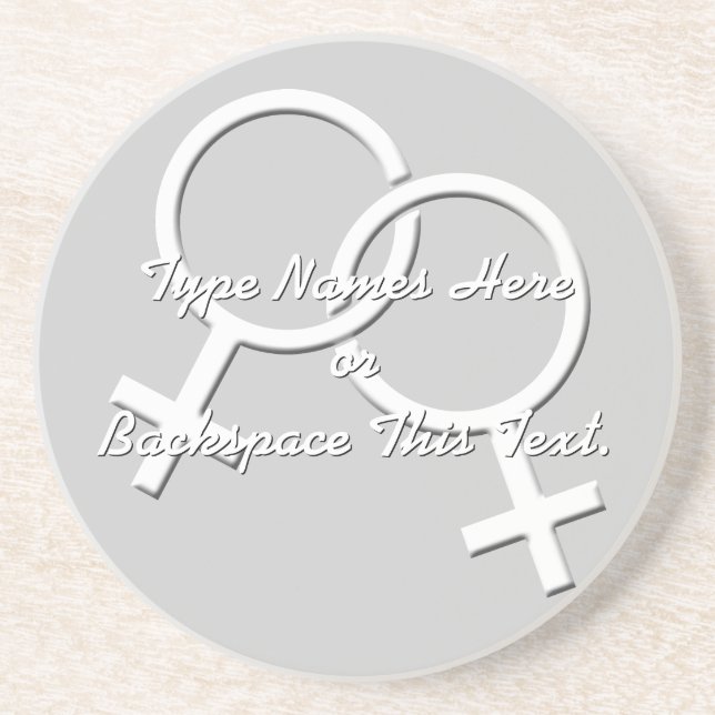 Dessous de verre gay pride Gay pride personnalisé (Devant)