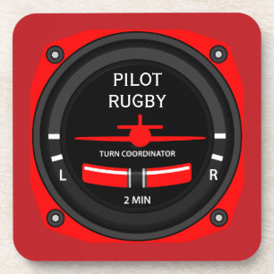 Dessous-de-verre Geek aéronautique pilote