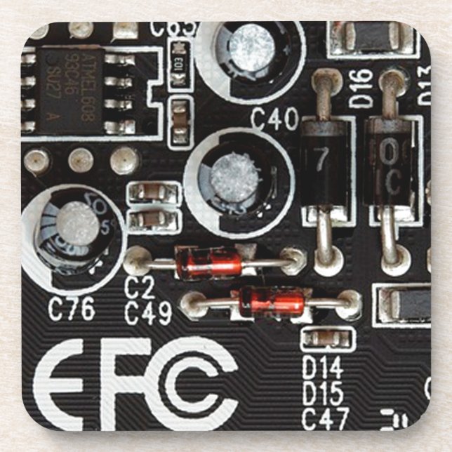 Dessous-de-verre Geeks Excentriques Graphique Carte de Circuit (Devant)