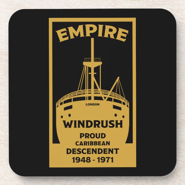 Dessous-de-verre Génération Windrush Historique noir (Devant)