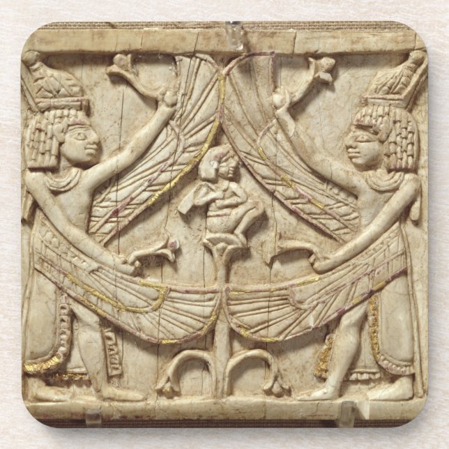 Dessous-de-verre Génies à ailes, période assyrienne, c.750 AVANT (Devant)