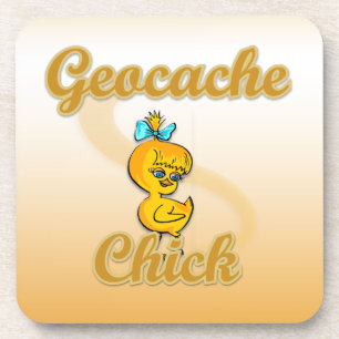 Dessous-de-verre Geocache Chick