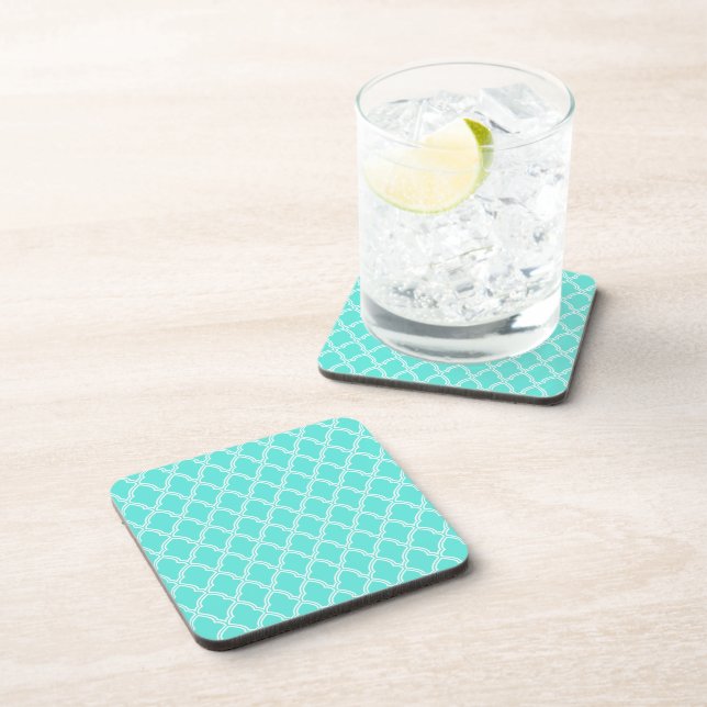 Dessous-de-verre Geometric Print Plastic Coaster (Côté Droit)