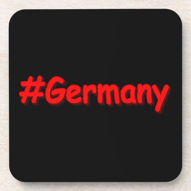 Dessous-de-verre "#Germany" Joli design. Commandez dès maintenant  (Devant)