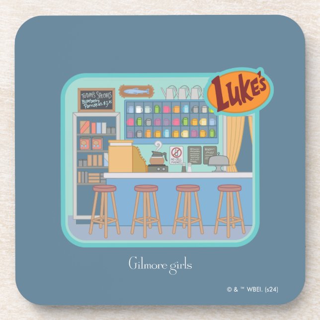 Dessous-de-verre Gilmore Girls | Luke's Diner Graphic (Devant)