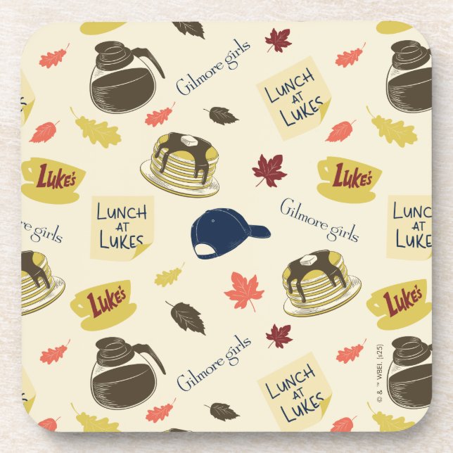 Dessous-de-verre Gilmore Girls Lunch at Luke’s Pattern (Devant)