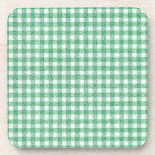 Dessous-de-verre Gingham vert menthe à l'eau