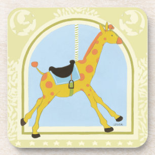 Dessous-de-verre Giraffe de carrousel par Juin Erica Vess