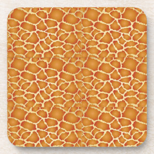 Dessous-de-verre Giraffe Skin Golden Brown Texture