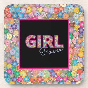 Dessous-de-verre Girl Power   Cadeaux floraux colorés pour elle
