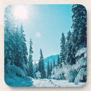 Dessous-de-verre Glace et neige Réserve naturelle de l'Altaï, Rus