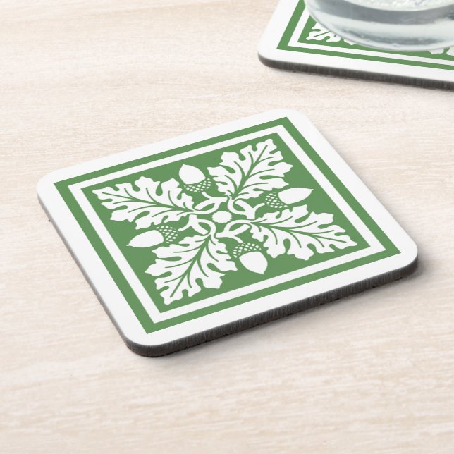 Dessous-de-verre Glade Greent Acorn and Leaf Tile Design (Côté gauche)