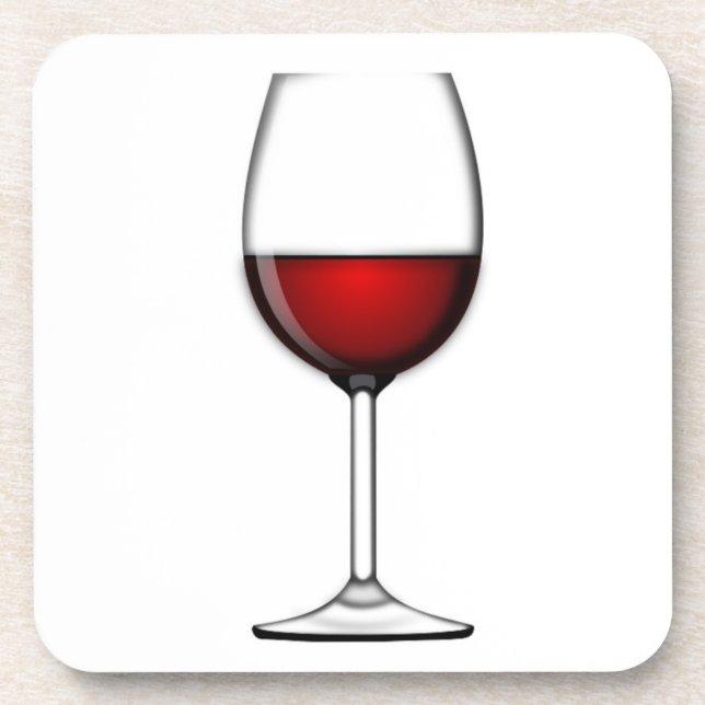 DESSOUS-DE-VERRE GLASS OF RED WINE (Devant)