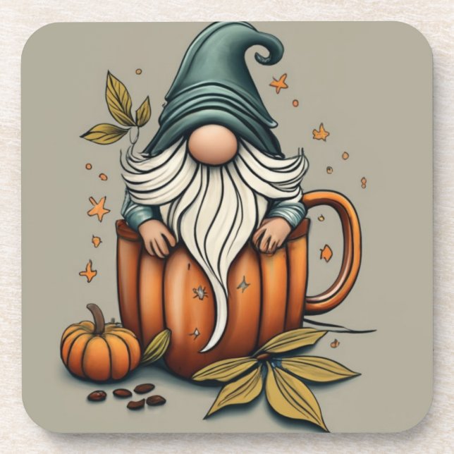 Dessous de verre gnome automne (Devant)