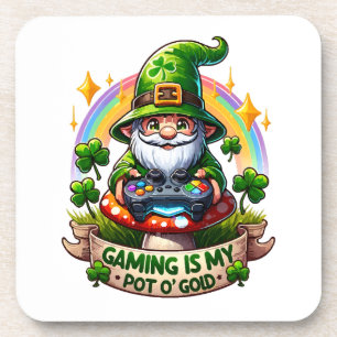 Dessous-de-verre Gnome de joueur de la Saint-Patrick