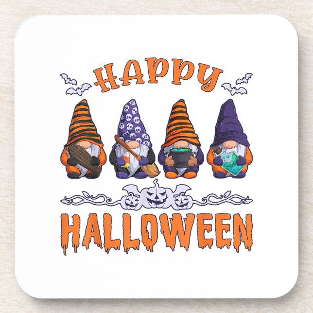 Dessous-de-verre Gnomes d'Halloween (Devant)