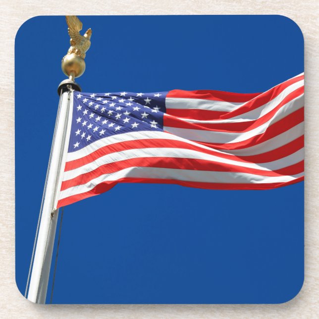 Dessous-de-verre God Bless America, American Flag, (Devant)