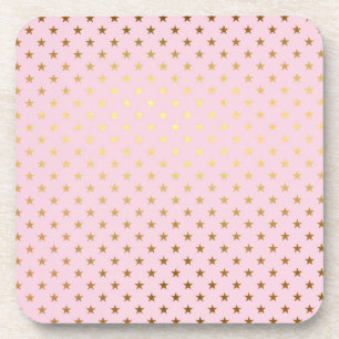 Dessous-de-verre Gold Metallic Foil Star Stars Rose Moderne