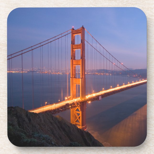 Dessous-de-verre Golden Gate Bridge au coucher du soleil (Devant)