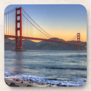 Dessous-de-verre Golden gate bridge de traînée de San Francisco B