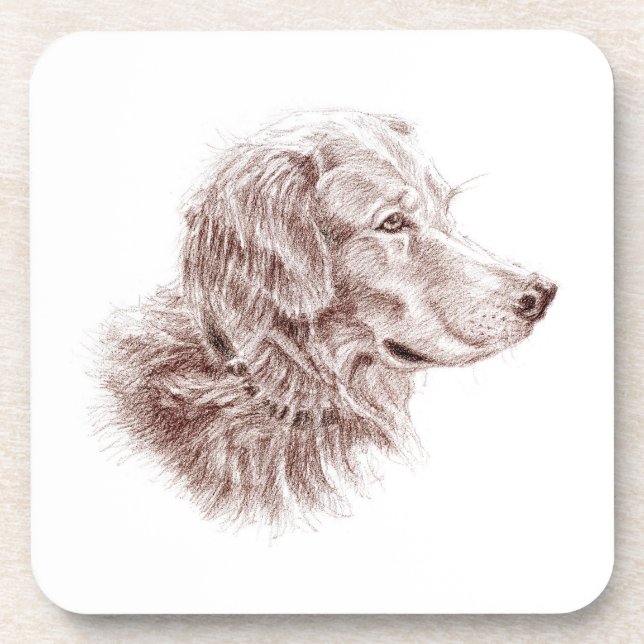 Dessous-de-verre Golden Retriever (Devant)