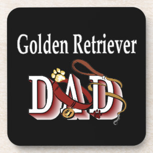 Dessous-de-verre Golden Retriever Papa
