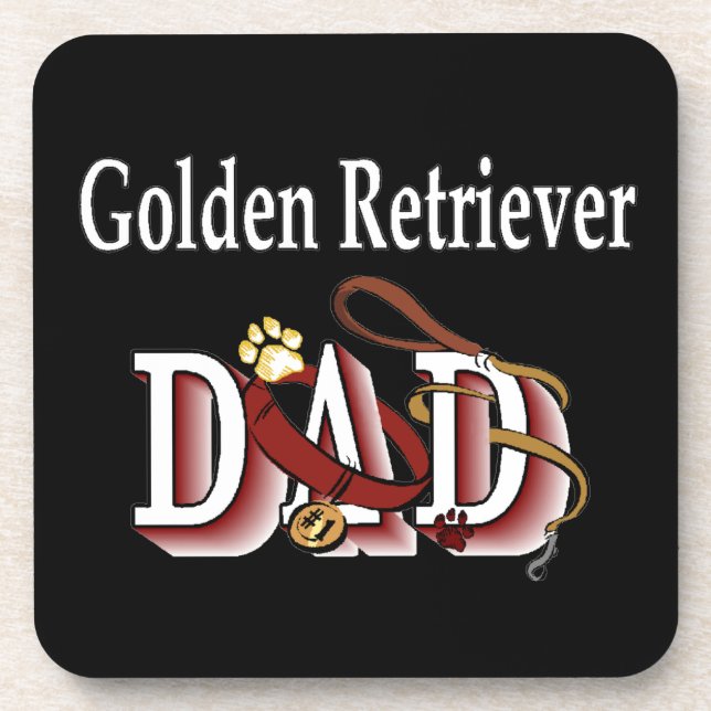 Dessous-de-verre Golden Retriever Papa (Devant)