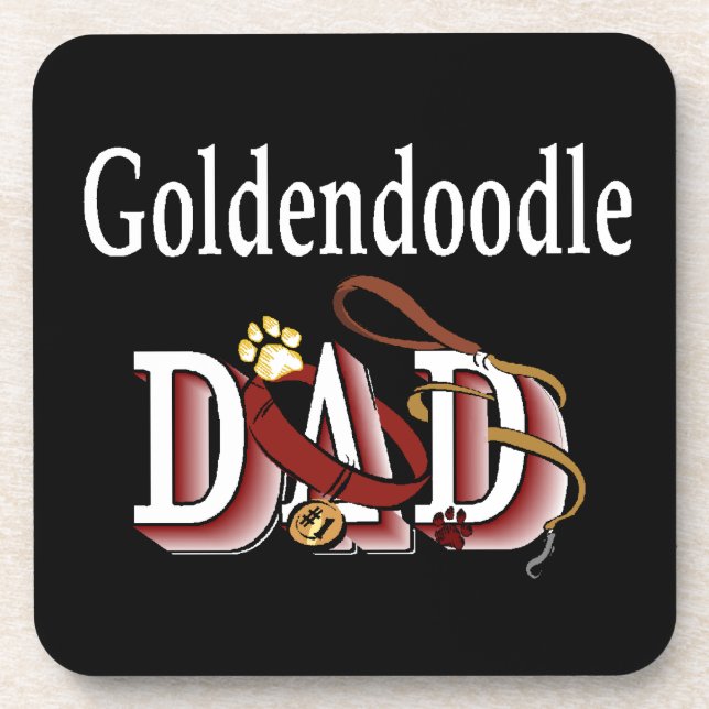 Dessous-de-verre Goldendoodle Papa (Devant)
