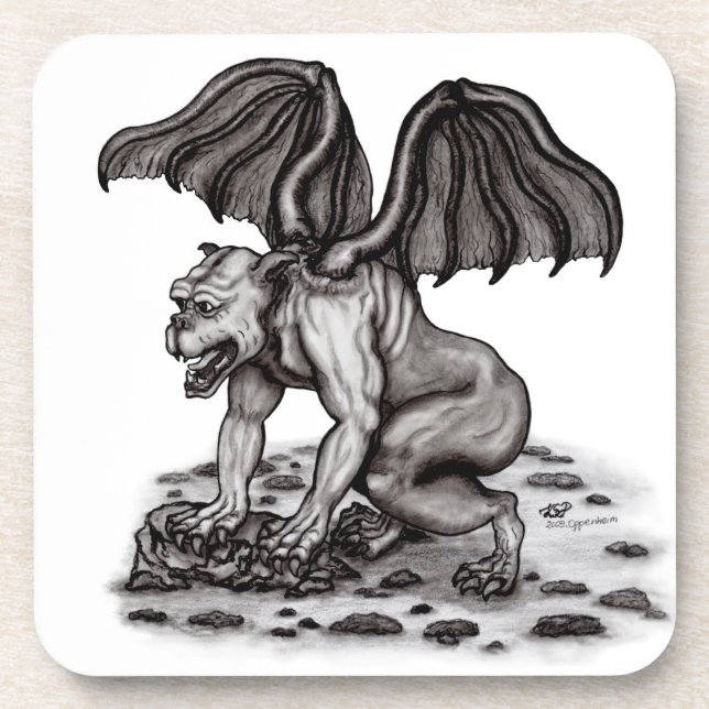 Dessous-de-verre Golem Gargoyle (Devant)