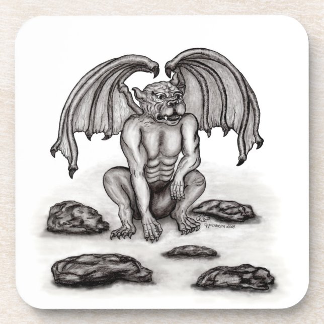Dessous-de-verre Golem Gargoyle (Devant)