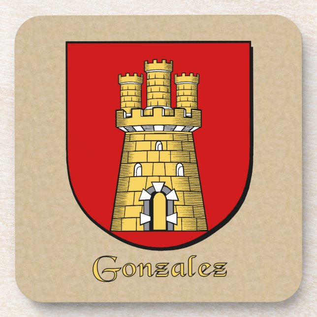 Dessous-de-verre Gonzalez Family Shield (Devant)
